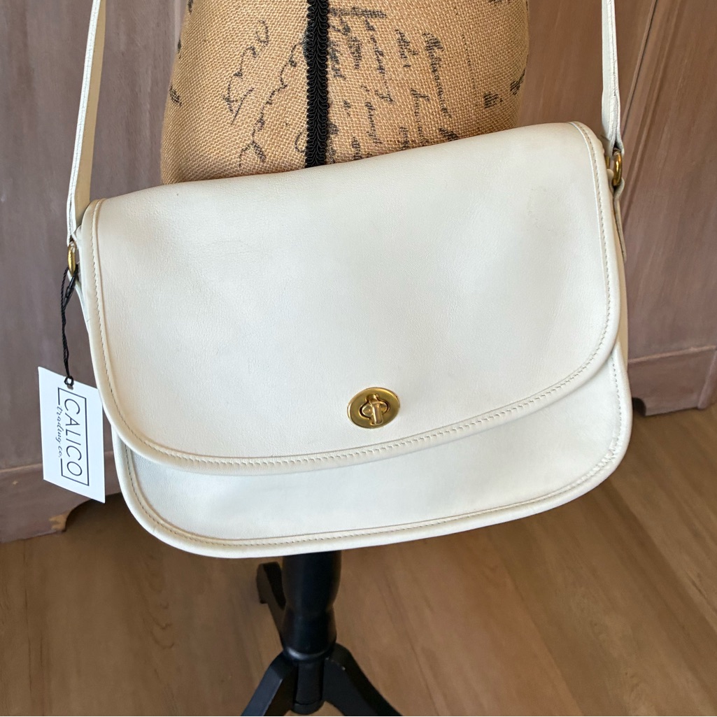 Vintage Coach City Bag 9790 Ivory Bone